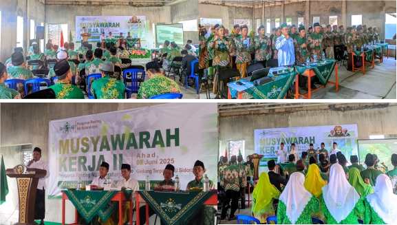 Musker II NU Ranting Sidoraharjo Kedamean Gresik: Menggerakkan Jam’iyyah, Melayani jamaah