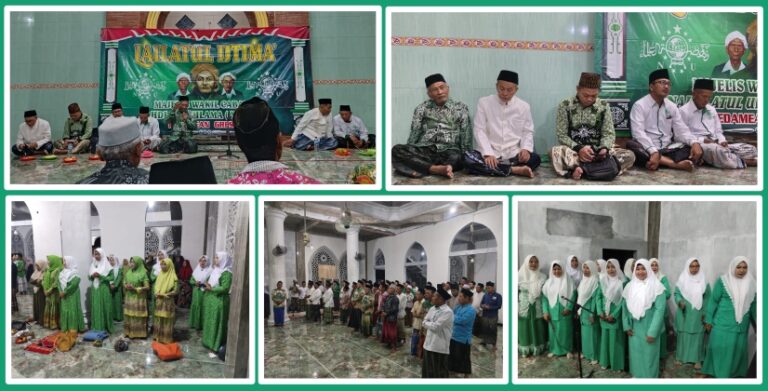 Lailatul Ijtima’ MWCNU Kedamean Gresik | Ikhtiyar Pengurus Istiqomahkan Progam Konsolidasi Jama’ah